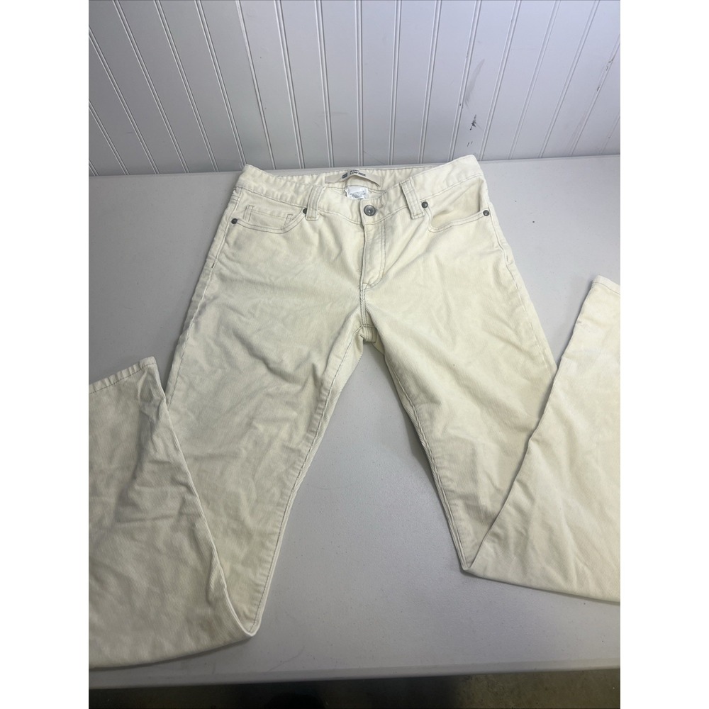 Gap Curvy Bootcut Women's low-rise Jeans Ivory Corduroy Stretch size 10L